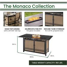 We did not find results for: Monaco 5 Piece High Dining Fire Pit Set Hanover Monaco Collection