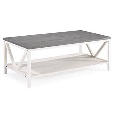 Traditional or modern style, find a coffee table that suits your living room theme from walmart canada. Walker Edison Distressed Farmhouse Coffee Table 48 In Grey White Wash Lwf48natctwwg Rona