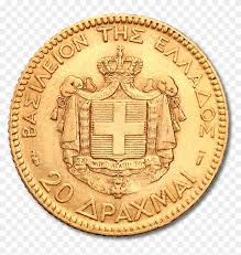 Drachma (plural drachmas or drachmae or drachmai). 20 Drachma Gold Coin Reverse Gold Norway Hd Png Download 1000x1000 2338008 Pngfind