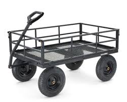 The garden dump cart are loaded with exceptional traits for efficiency. Groundwork 1 400 Lb Capacity Heavy Duty Steel Utility Cart Gw 1400 2 At Tractor Supply Co