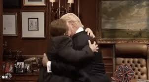 SNL's Donald Trump kisses Sean Spicer, web swoons