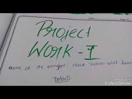 Social Project Work Of 10th Class Youtube