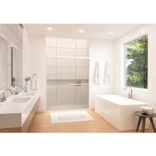 Holcam Distinctive 57 In To 60 In W Semi Frameless Bypass Sliding Shower Door Dsesilclrhs6074 Frameless Sliding Shower Doors Shower Doors Home Staging