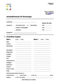 Anmeldung nur durch persönliches erscheinen oder eine bevollmächtigte, volljährige person. Anmeldeformular Wohnung Plazza