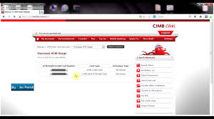 Terdapat banyak jenis kad debit yang boleh anda gunakan untuk bayaran seperti kad debit eon bank, kad debit public bank , kad debit tune money , kad debit cimb dan sebagainya. Cara Aktifkan Kad Atm Cimb Utk Guna Di Mesin Atm Cimb Luar Negara By Jai Narak