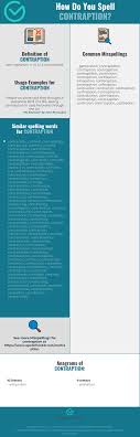 Correct Spelling For Contraption Infographic Spellchecker Net