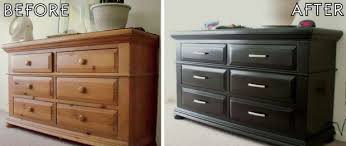 Black And Silver Dresser Paint It Black Furniture Repainting Stage 2 The Diy Homegirl In 2020 Broyhill Bedroom Furniture Refinished Bedroom Furniture Repainting Furniture