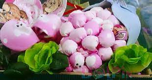 Cara membuat kerajinan dari sabun: Cara Mudah Membuat Hantaran Bentuk Buah Anggur Dari Baju Tidur Hantaran Kaisara