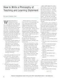 Faculty Focus Special Report Philosophy Of Teaching Statements Teaching Philosophy Teaching Philosophy Statement Examples Teaching