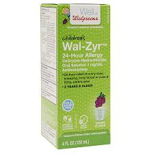 Walgreens Wal Zyr Childrens Sugar Free Dye Free Liquid Grape