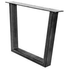 Industrial bench, coffee table, dining, bar, and counter height table bases for your own unique design. Trapezoid Industrial Table Leg