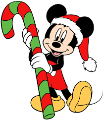 Clip Art Of Mickey Mouse Holding A Giant Candy Cane Disney Mickeymouse Christmas Mickey Mouse Christmas Disney Characters Christmas Disney Christmas