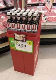A1 Display At Kroger Pop Display Ketchup Bottle Display