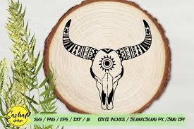 Download Cow Scull Svg Aztec Svg 1393042 Cut Files Design Bundles