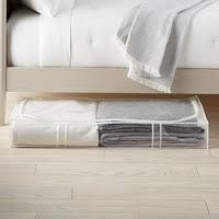 Cotton and plastic storage bags keep out dust, while allowing the comforter to breathe. Storage Bags Space Bags Blanket Bags Clothing Bags The Container Store