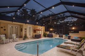 We provide the best quality work in naples, fl. Pool Cage Screen Enclosure Lighting Nebula Lighting Systems