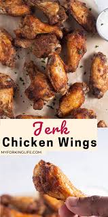 Jerk Chicken Wings In 2020 Jerk Chicken Wings Air Fryer Dinner Recipes Chicken Wing Recipes