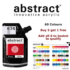 Sennelier Abstract Acrylic Paint 120ml Heavy Body Pouches 60 Colours