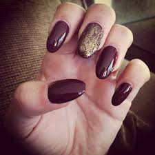 Autumn Nails Did Love The Round Claw Shape How To Do Nails Acrylic Nail Shapes Dark Nails
