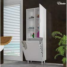 1 pls sepetli kapak ve 1 uzun kapakdan oluşur. Modilayn Kirli Camasir Dolabi 6 Rafli Duser Kapakli Sepetli Banyo Dolabi Eliusta Ticaret Bebek Besik Ve Yatak Odasi