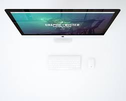 Minimal Office With Imac Mockup Mockup Photoshop Mockup Mockup Psd