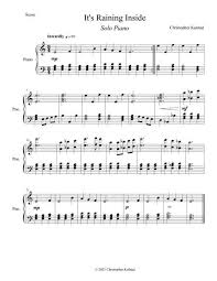 For voice and piano l 8: It S Raining Inside Solo Piano In 2021 Digital Sheet Music Sheet Music Music