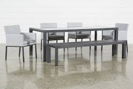 Ravelo Outdoor 6 Piece Dining Set With Upholstered Chairs Upholstered Chairs Side Chairs Outdoor Dining Set