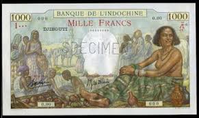 Djibouti French Somaliland Currency 1000 Francs Banknote Issued By The Bank Of Indochina Banque De L Indochine Bank Notes World Coins French Colonial