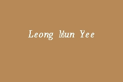 Nicky chen, studied at bunker hill community college. Leong Mun Yee Advocate And Solicitor In Mid Valley City