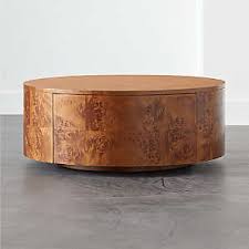 Chehoma round coffee table with storage inside : Coffee Tables Modern Unique Cb2 Canada