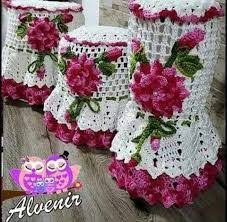 Capa De Botijao De Croche Com Flores Resultado De Imagem Para Alvenir Capa Em Croche Com Flor Rosa Liquidificador Batedeira Jogo De Cozinha Croche Jogos De Croche Croche Para Cozinha
