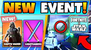 Fortnite Star Wars Event All Details Free Rewards Darth Vader Challenges Battle Royale Update Youtube