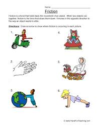Drawing Friction Worksheet Have Fun Teaching Force And Motion Science Worksheets