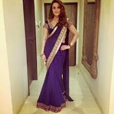 Purchase Online Nevy Blue Plain Chiffon Silk Preity Zinta Bollywood Saree 518054 Preity never thought she would be an actress. purchase online nevy blue plain