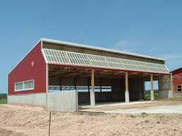 Plans for a 36' x 30' cattle feeding barn. Livestock Pole Barns Walters Buildings