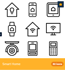 32 Premium Vector Icons Of Smart Home Designed By Deemakdaksina Home Icon Smart Home Design Smart Home