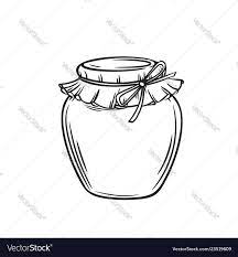 Jar Of Honey Or Glass Jar Royalty Free Vector Image Aff Glass Jar Jar Honey Ad Jar Doodle Coloring Vector Free