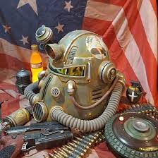 Fallout Custom T 51b Power Armor Helmet Helmet Bag Etsy Power Armor Fallout Power Armor Armor