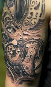 Loja de tatuagens , piercing, remoção laser e venda de merchandise em portugal. Steampunk Gear Tattoos By Victor Portugal