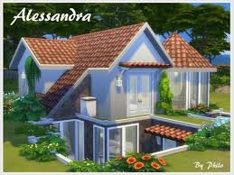 So here's the challenge = build one. This Tiny Home 20x15 Was Designed For A Young Couple With A Child And A Toddler It Has A Small Swimming Pool Sims House Sims House Design Sims 4 House Plans