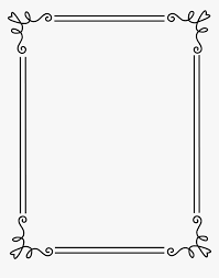 Page borders for word document. Page Borders For Microsoft Word 7 Free Download Clipart Border Design Simple Black And White Hd Png Download Ki Page Borders Design Page Borders Simple Borders