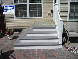 Combine the run of all your steps to get a total run length. Steps Down To Patio From Back Door Patio Steps Patio Steps From House Patio Door Steps