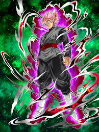 Black's hair takes on a pastel pink color with faint white highlights, with his eyebrows matching the color of his hair, and his eyes change to light gray. Exalted Ideals Goku Black Super Saiyan Rose Dragon Ball Z Dokkan Battle Wiki Fandom