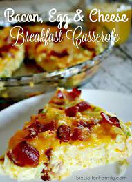 Bacon Egg And Cheese Breakfast Casserole Recipe Recipe Breakfast Recipes Casserole Breakfast Dishes Breakfast Recipes