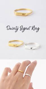 Signet Rings Initial Name Ring Engraved Rings Couple Rings Initial Ring Pers Antique Engagement Rings Vintage Unique Gold Rings Diamond Wedding Rings
