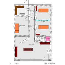 Institut De Beaute Plan 5 Pieces 65 M2 Dessine Par Nala06 Institut De Beaute Institut Esthetique Institut De Massage