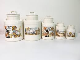 vintage ceramic kitchen storage farm