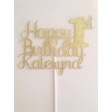 Ombre cakes are cakes or ruffles that have a darker color at the bottom, which graduates to white as it moves to the top, thus 4. Any Age Name Custom Happy Birthday Cake Topper 1st Birthday Cake N Party Perfect Boutique