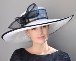 Black And White Hat Kentucky Derby Hat Wedding Hat Formal Hat Ladies Black And White Hat Church Hat Dressy Hat Wide Brim Hat Dressy Hats Black And White Hats Derby Hats