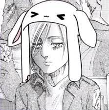 Annie In A Bunny Hat In 2021 Anime Prints Anime Catboy Attack On Titan Anime